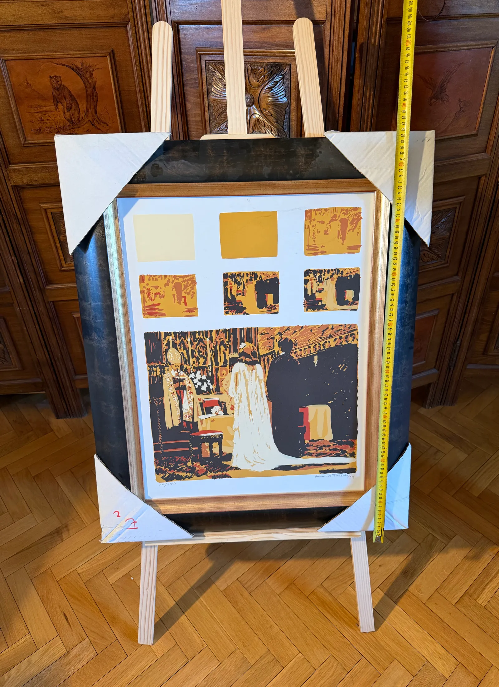 La boda — La ceremonia — Joan Antoni Toledo, Serigrafía sobre papel, 85 x 69 cm (con marco) — vista 2