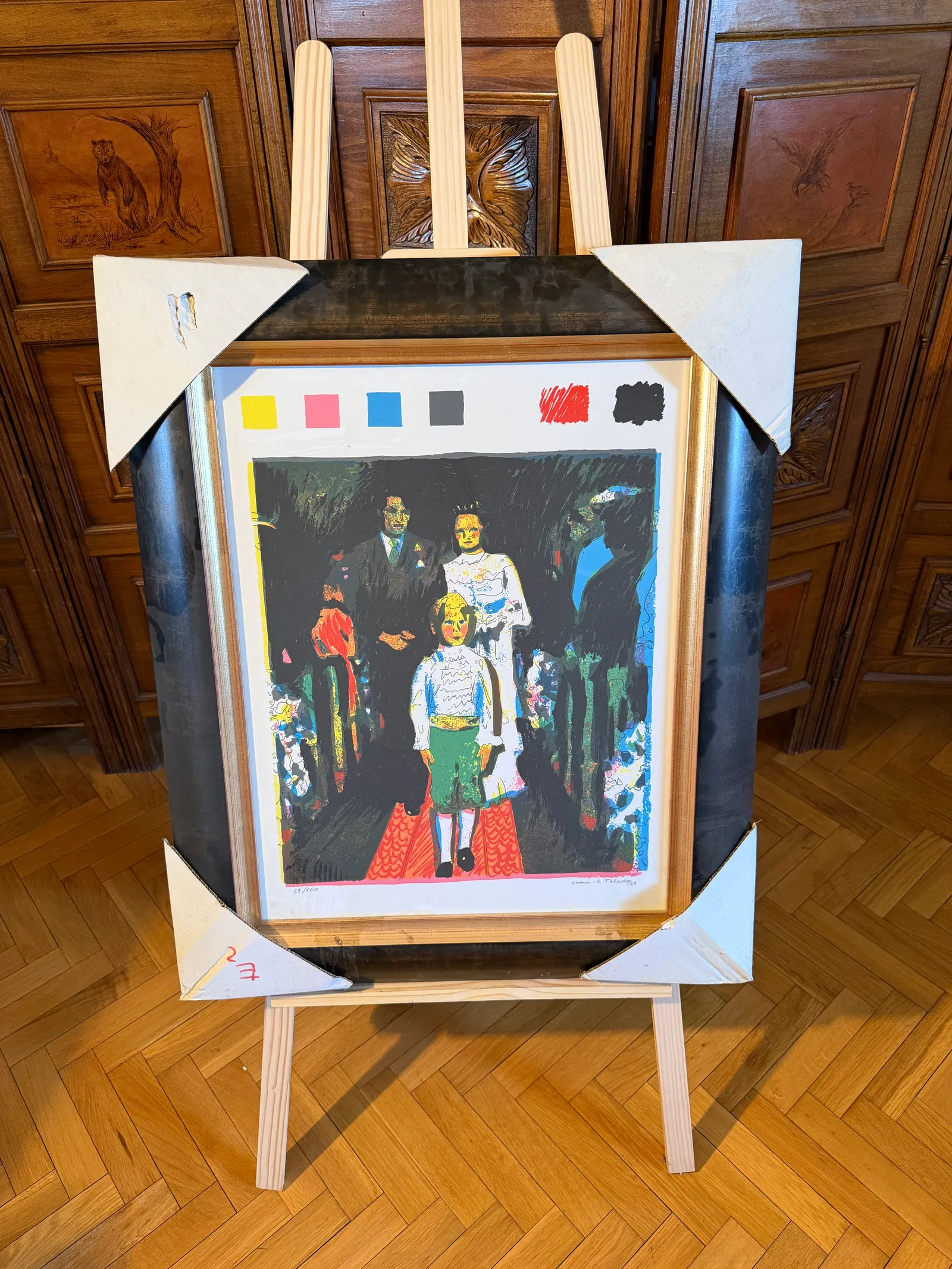 La boda — Joan Antoni Toledo, Serigrafía sobre papel, 85 x 69 cm (con marco) — vista 2