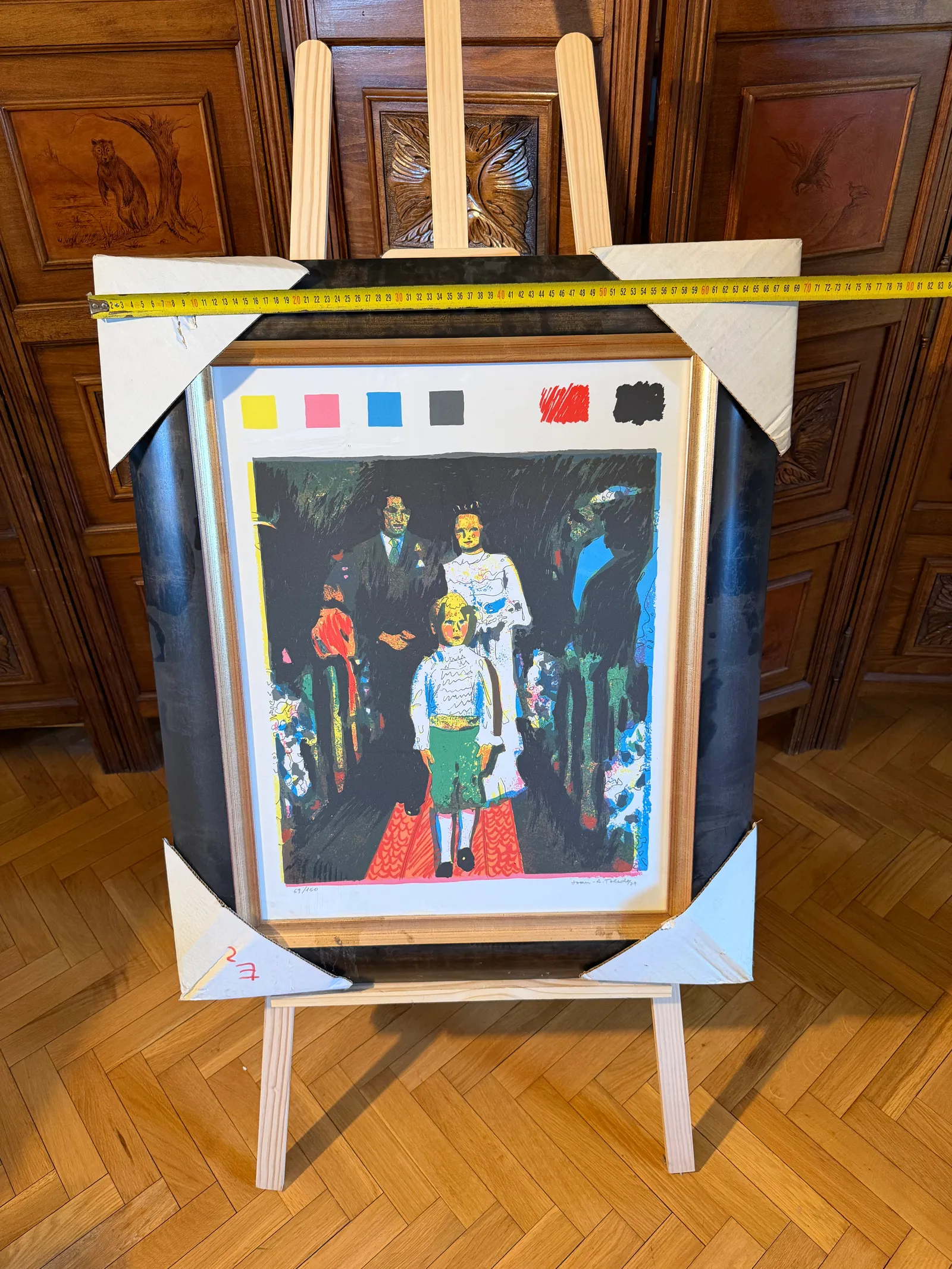 La boda — Joan Antoni Toledo, Serigrafía sobre papel, 85 x 69 cm (con marco) — vista 3