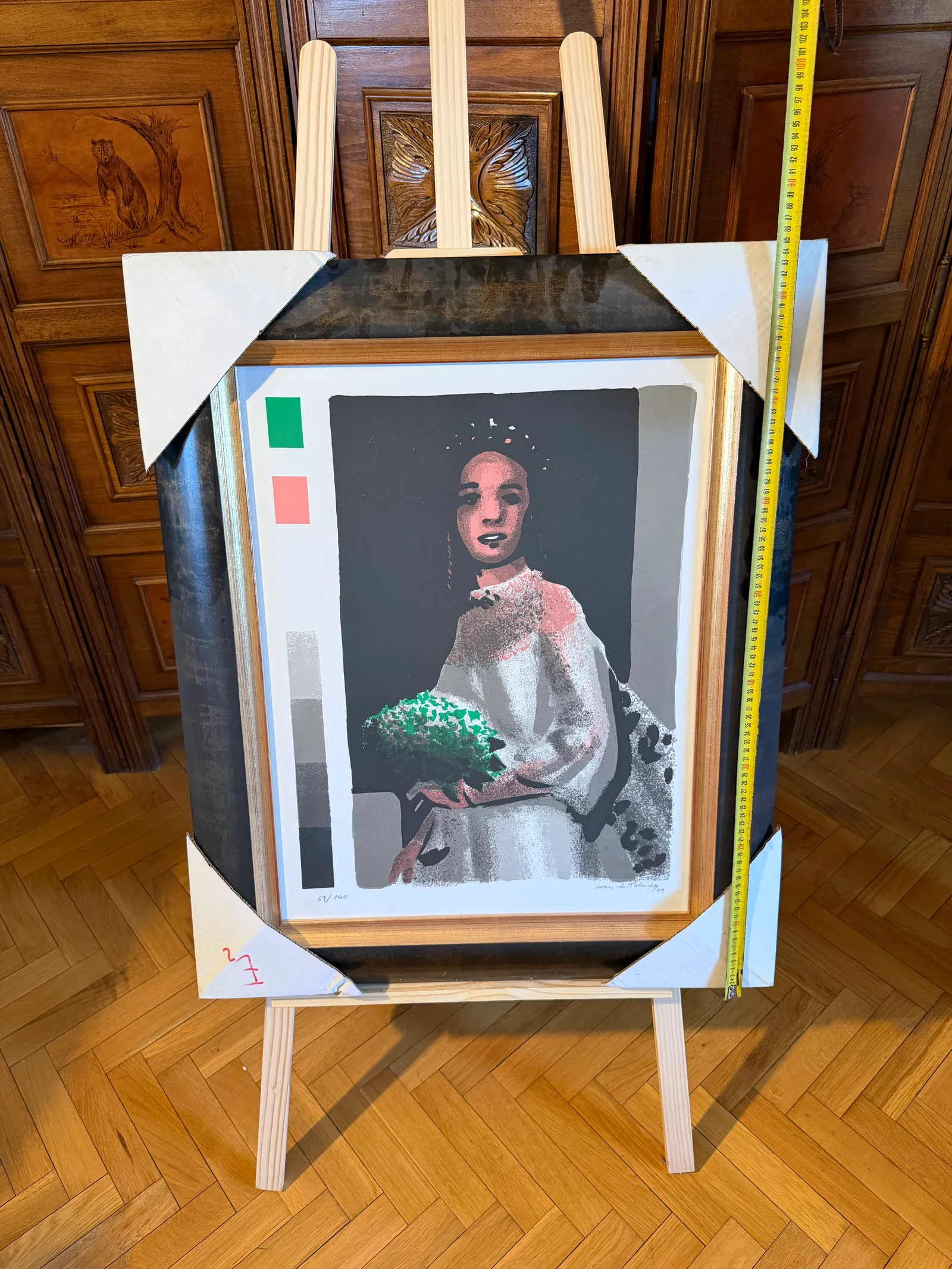 Novia — Joan Antoni Toledo, Serigrafía sobre papel, 85 x 69 cm (con marco) — vista 2